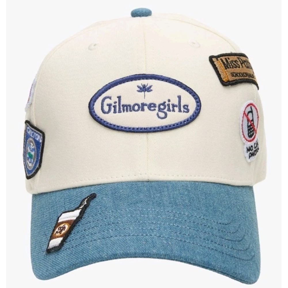 Gilmore Girls Lukes Diner Icons Embroidered Patches Baseball Cap Hat Adjustable